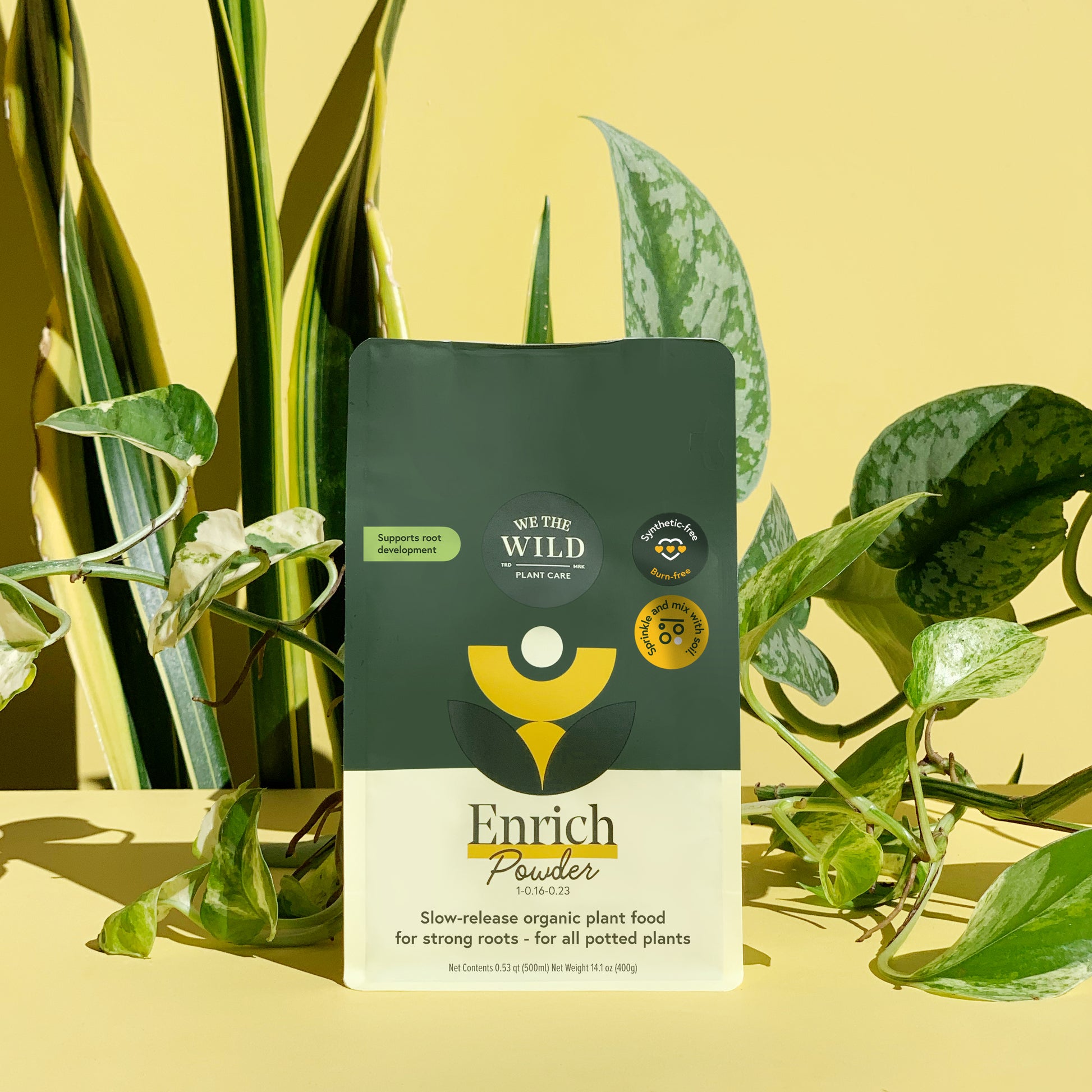slow release indoor plant food Enrich Powder