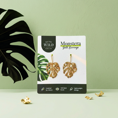 FREE Monstera Leaf Earrings